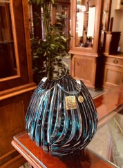Color-cut crystal vase - Height 13cm