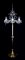 Crystal floor lamp AK-0150-6-PT