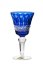 Broušený barevný kalíšek na víno 1ks - Výška 18cm/180ml