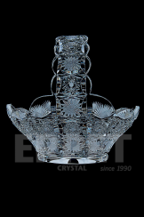 Luxury cut crystal basket