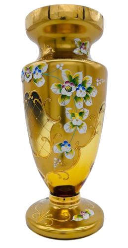 Vase decorated with high enamel - Height 30cm