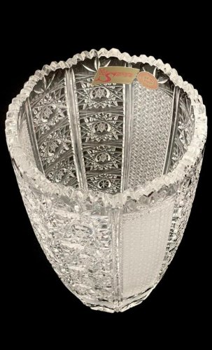 Jarrón de cristal tallado - Altura 25cm