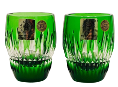 Barevné broušené panáky - set 2ks - Výška 5cm/50ml