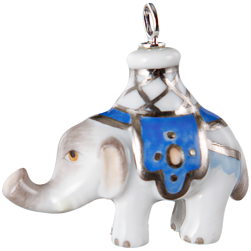 Animal Pendant Elephant Blue