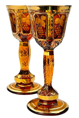 Paneled liqueur glass - set of 2pcs - Height 13cm/50ml