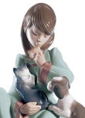 Kočičí spánek Figurka dívky