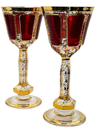 板式利口酒杯 - 一套2个 - 高度13厘米/50毫升