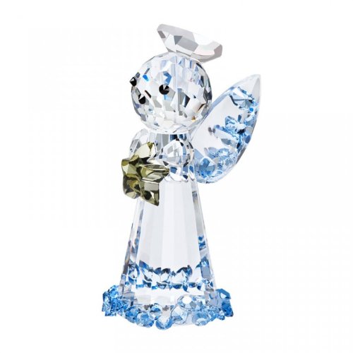 Skleněná figurka Boží posel z českého křišťálu Preciosa - modrá