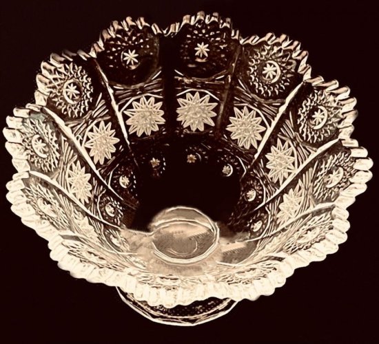 Křišťálová mísa - Výška 8cm