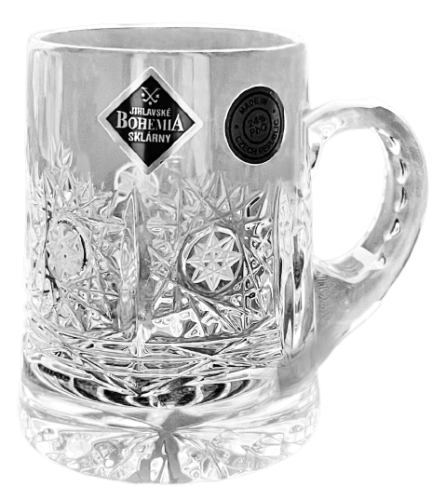 カットクリスタルビールジョッキ（ミニ）80ml 高さ7cm
