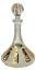 Broušená pozlacená láhev - Výška 31cm/1000ml