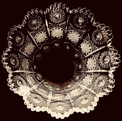 Křišťálová mísa - Výška 8cm