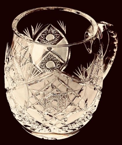 Broušený půllitr na pivo - Výška 12cm/600ml