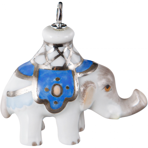 Animal Pendant Elephant Blue