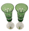 Broušené barevné sklenice na šampaňské - set 2ks - Výška 20cm/190ml