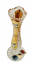 ゴールドプレート・カット・クリスタル製花瓶 - 高さ21cm