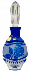Color-cut crystal bottle for perfume - Výška 19cm