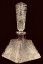 Cut crystal bottle for perfume - Height 13cm