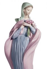 Our Lady with Flowers Figurine