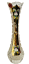 Broušená pozlacená váza - Výška 20cm