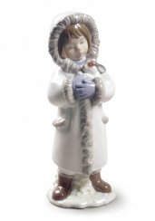 Winter Friends Girl Figurine