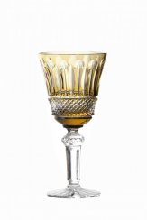 Barevné broušené sklenice na víno - set 6ks - 240ml