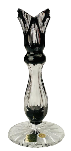 Broušený barevný svícen - Výška 18cm