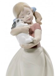 My Sweet Little Puppy Girl Figurine