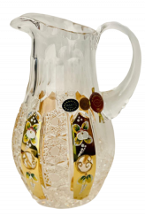 Gold-crystal cut crystal pitcher - Height 23cm/1300ml