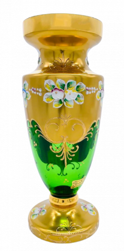 Vase decorated with high enamel - Height 30cm