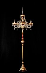 Crystal floor lamp AK-0659-5-SM Ruby