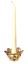 Broušený Zlacený svícen - Výška 4cm