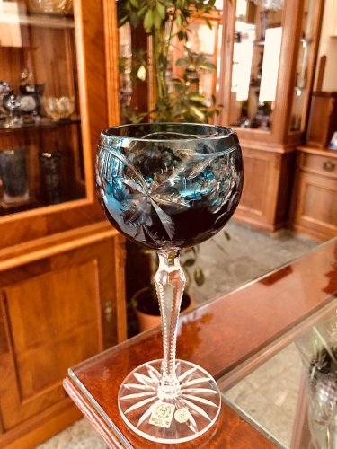Color-cut crystal wine glasses - set of 6pcs - Výška 20cm