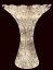 Cut crystal vase - Height 25cm