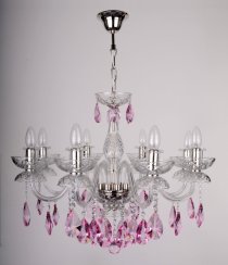 Křišťálový lustr 2050-8-NK Magenta