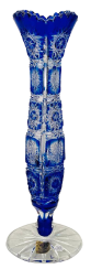 Color-cut crystal vase - Height 23cm