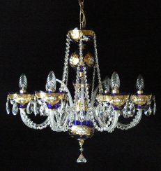 Crystal chandelier 1633-6-SM Blue