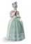 Porcelain Kisses Woman Figurine. Blue