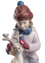 My Little Reindeer Girl Figurine