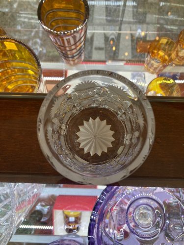 Copas de cristal tallado de lujo - juego de 2 piezas