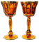 Paneled wine glass - set of 2pcs - Height 21cm/260ml