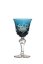 Barevné broušené likérové sklenice - set 6ks