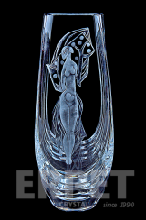 Luxury engraved crystal vase - Muse