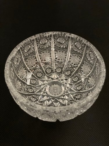 Cut crystal bowl - Height 5cm / Diameter 11cm