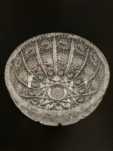 Cut crystal bowl - Height 5cm / Diameter 11cm