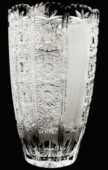 Jarrón de cristal tallado - Altura 25cm
