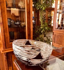 Color-cut crystal bowl - Red - Height 10cm