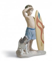 Surf's Up Boy Figurine
