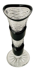 Color-cut crystal vase - Height 18cm