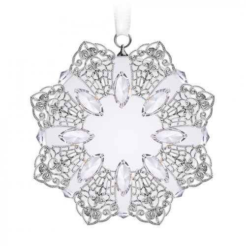 Skleněná ozdoba Vánoční ornament 20 z českého křišťálu Preciosa